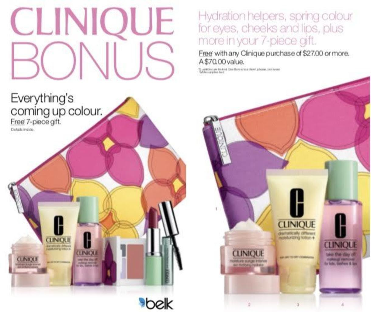 Clinique gifts at Belk - 2024