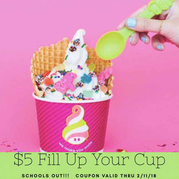 Fill Up Your Cup for 5 at Menchie's Frozen Yogurt in Turkey Creek